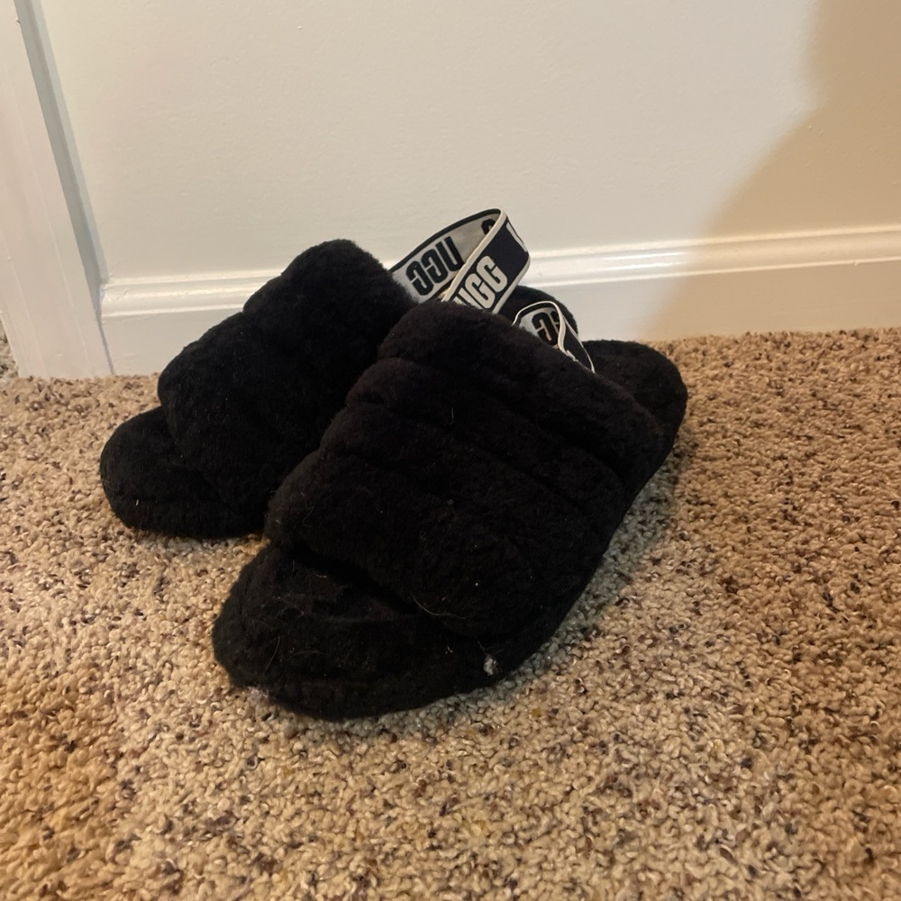 UGG Black Cozy Slippers